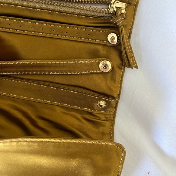 J. Crew Satin Gold Women's Jewellery Travel Pouch - Picture 5 of 8